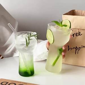 Gelas Cocktail pesta desain Flare cangkir Martin tahan panas gelas air minuman borosilikat transparan Logo kustom - Product Image 2