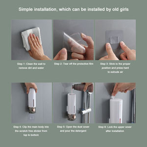 Dispenser <span class=keywords><strong>Automatico</strong></span> Moderno in Metallo da Parete per Sapone Liquido o Schiuma Bianco per Casa e Ufficio - Product Image 5