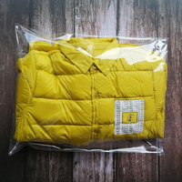 Sacs thermorétractables BOPP personnalisés avec fermeture auto-adhésive, estampage à chaud, blancs, pliables pour vêtements, chaussettes, chaussures et fourrures - Recyclables