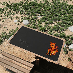 <span class=keywords><strong>Tapis</strong></span> <span class=keywords><strong>de</strong></span> barbecue ignifuges double face 48x30 pouces, imperméables, résistants à l'huile, en charbon <span class=keywords><strong>de</strong></span> bambou, pour protéger les terrasses et patios extérieurs - Product Image 2