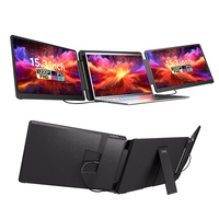 Moniteurs LCD portables et détachables Fopo 2026, nouveau modèle, 15,3 pouces, extension pour ordinateur portable, Plug and Play, pour le commerce