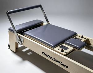Máquina de <span class=keywords><strong>Pilates</strong></span> Reformer Ajustable de Madera de Arce/Madera para Ejercicios de <span class=keywords><strong>Pilates</strong></span> y Desarrollo Corporal con Barra de Movimiento para Pies - Product Image 5