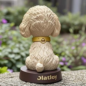Destek özel hayvan modeli köpek görüntü Bobble kafa bebek reçine malzeme mevcut araba dekorasyon ev mobilyası