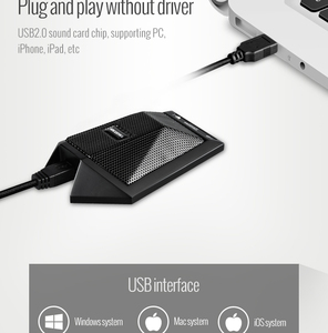 Cho Takstar BM-621USB Có Dây Máy Tính Để Bàn Microphone Câm Nút LED Chỉ Số Cho Video Hội nghị Skype Cuộc Gọi Nhựa Bền - Product Image 3