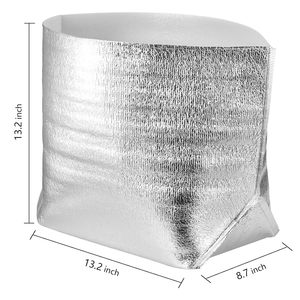 Reusable Insulation Bags Self-seal Thermal <b>Box</b> Liners Metalized <b>Box</b> Liners Lunch Food <b>Box</b> Packing Grocery Delivery Package - Product Image 6