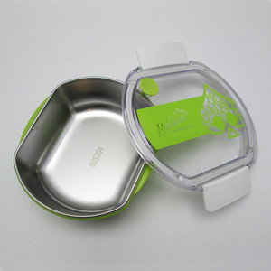 Boîte à lunch en acier inoxydable Moldesu, rectangulaire, avec couvercle hermétique, bleu, vert, rose, boîte à bento pour étudiants - Product Image 3