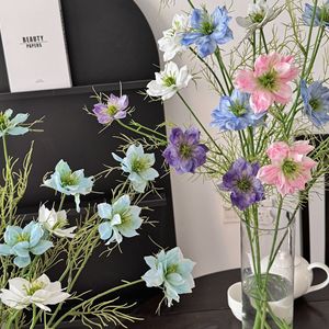 Flor Artificial de Seda de Diseño Moderno, Hierba de Semillas Negras, Rama Larga, Ecológica, Decoración para Ventanas del Hogar - Product Image 2