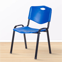 Chaise de formation en plastique avec dossier à poignée, chaise de conférence