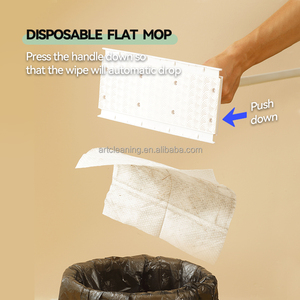 2025 Thiết Kế Mới Quét Dùng Một Lần Lau Lau Sàn Làm Sạch Khăn Lau Bụi Lau Khô Và Ướt Đầu Phẳng Lau Sạch Hơn Với Vải Sửa Chữa Clip - Product Image 2