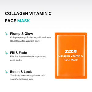 Masque facial hydratant et éclaircissant au collagène de saumon PDRN, acide hyaluronique et vitamine C, anti-rides, pour tous types de peaux - Product Image 2