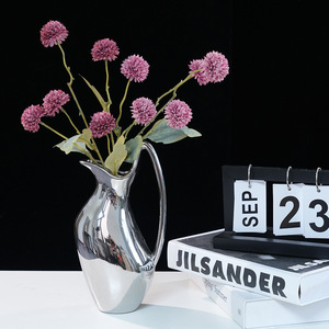 Fleurs d'hortensia artificielles Plain Realm en plastique et tissu, mini-boules à 5 têtes, pour décoration intérieure et accessoires de mariage - Product Image 3