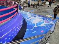 Attrazione Disco Tagada per Parchi Divertimento in Acciaio e Fibra di Vetro, Giostra Rotante che Attira la Folla e Aumenta la Revenuta