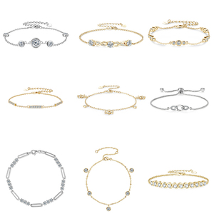 <span class=keywords><strong>Bracelets</strong></span> et Joncs en Argent Sterling S925 avec <span class=keywords><strong>Moissanite</strong></span> 1 Carat (1,0 Carat) 6,5 mm – Bijoux de Luxe Tendance pour Femme – Meilleures Ventes - Product Image 6
