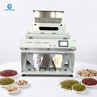 Machine de tri optique intelligente pour grains de café et céréales avec valves d'éjection optiques, trieuse chromatique IA pour le café