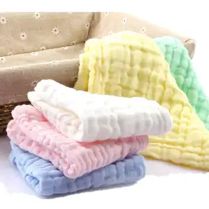 Wholesaler China cotton baby wash cloth 100% Cotton Gift Baby Face Towel