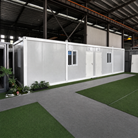 Maison conteneur préfabriquée mobile : forte résistance au feu et surface personnalisable pour bureau temporaire ou dortoir