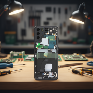 Écran de remplacement d'origine pour Samsung Galaxy S21 Ultra 5G, 6,8 pouces, OLED, noir - Product Image 3