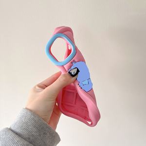 Coque en Silicone Souple Mignonne Style Poupée 3D pour iPhone 16 15 14 Plus 17 Pro <span class=keywords><strong>Max</strong></span>, Toucher Peluche, Housse en Caoutchouc Antichoc - Product Image 5