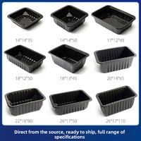 Vershoudcontainers en -trays voor vlees, fruit en voedsel, geschikt voor magnetron en vriezer, voor 240T vacuümverpakkingsmachine