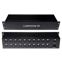 Boîtier de contrôle DMX ArtNet vers ArtNet avec 4 univers, 512 canaux, câble Cat5, charge maximale 200W