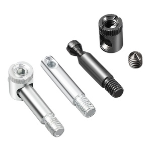 Iron Cabinet <b>Wardrobe</b> Fastening Connection Screw Plate-Type Furniture Combination <b>Hardware</b> Accessories Four-in-One Connector GQK - Product Image 1