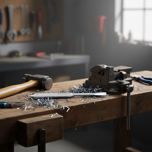 Cincel de acero de 367 mm de longitud para trabajar metales - Product Image 3