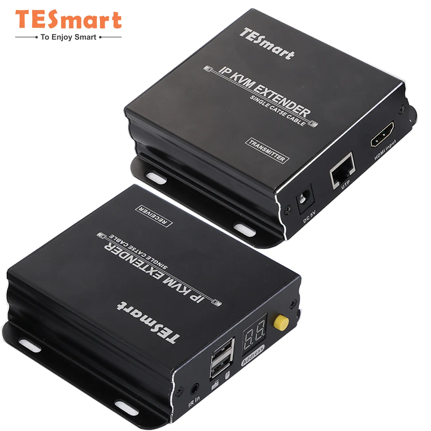 TESmart Gute Qualität UTP/FTP 120m HDMI Extender 120M Tx Rx HDMI IR HDMI Audio Video KVM Extender Für XBOX DVD PS3