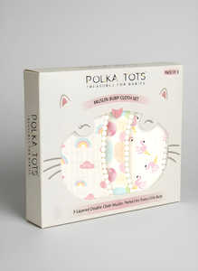 Paquete de 3 Paños de Muselina para Bebés Olka Tots, Paño Doble de Algodón con Estampados de Elefantes, Flechas y Animales - Product Image 2