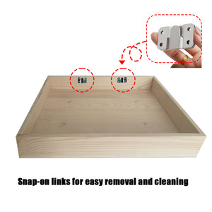Mangeoire et <span class=keywords><strong>abreuvoir</strong></span> en bois personnalisés pour lapins avec distributeur d'eau, mangeoire à foin pour lapins, détachable pour un nettoyage facile - Product Image 5