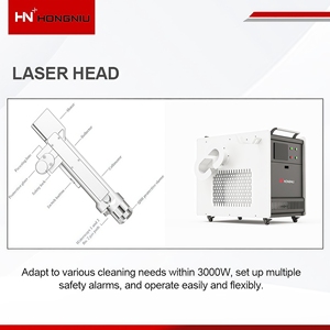 Machine de décapage de rouille au laser portative tout métal HN Laser - Nettoie efficacement l'acier au carbone, l'acier inoxydable, l'aluminium, le cuivre, le laiton - Product Image 2