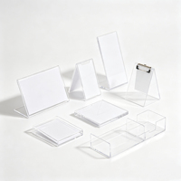 Support de table en acrylique découpé sur mesure, simple ou double face, impression UV avec base détachable, panneau de table transparent en acrylique
