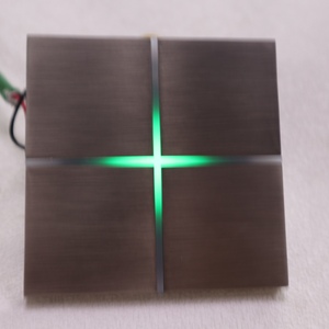 Aluminium-Panelbürste Silber KNX EIB für Smart Life App Automatisches System Smart Touch Wandschalter 10A 4-fach für Haus und Gebäude - Product Image 6