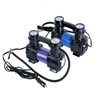 Compresseur d'air portable haute qualité DC12V-13.8V pour pneus de voiture avec lumière, cordon d'alimentation de 2,8 m, 60L/MIN, 180W