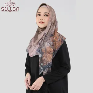 Tudung Turbante Femmes Su Ordine All'ingrosso Stampato Raso di Seta Testa Maniglia Solido Morbido Elastico Chiffon Hijab Musulmano Della Sciarpa