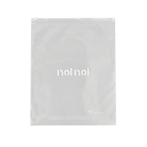 Customizable Biodegradable Clothing Zipper Bag Polylactic Acid Minimalist Style Home <b>Storage</b> Apparel Packaging - Product Image 2