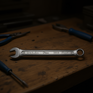 Clé combinée Ttake 8 mm DIN 3113A fabriquée en Italie, type court - Product Image 3