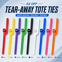 Attaches multi-couleurs détachables, attaches réutilisables à dégagement facile, attaches en nylon amovibles à la main pour sacs, emballage et tri