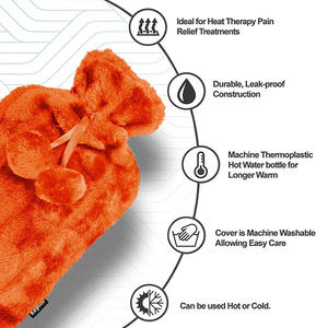 <span class=keywords><strong>Bouillotte</strong></span> Très Chaude Avec Housse Moelleuse Douce Luxe 2L <span class=keywords><strong>Grande</strong></span> <span class=keywords><strong>Bouillotte</strong></span> Chaude Sac d'Eau Chaude pour Nuits Confortables Soulagement <span class=keywords><strong>de</strong></span> la Douleur - Product Image 4