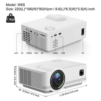 Proyector Multimedia LED de 300 ANSI Lúmenes, Diseño Elegante, 1080P, Sonido Estéreo de Alta Fidelidad para una Experiencia de Cine en Casa