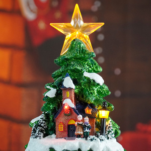 Led <span class=keywords><strong>Xmas</strong></span> <span class=keywords><strong>Tree</strong></span> Với <span class=keywords><strong>Train</strong></span> Di Chuyển Và 8 <span class=keywords><strong>Xmas</strong></span> Bài Hát Âm Nhạc Bao Gồm Adapter Polyresin Giáng Sinh Trang Trí - Product Image 4