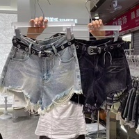 2025 gros été Sexy femmes taille haute Slim Fit femmes Denim Shorts personnalisable logo brodé