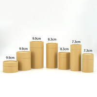 Empaquetado de Tubos de Papel Kraft para Té de Grado Alimenticio al por Mayor, Herméticos con Interior de Aluminio, Empaquetado Personalizado de Tubos de Papel para Café Artesanal