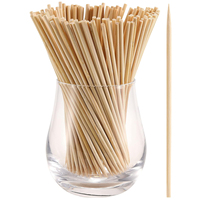 Brochettes alimentaires jetables en bambou 15 cm (6 pouces) 20 cm (7,87 pouces) – Bâtonnets à cocktail et à fruits en bambou naturel – Vente en gros pour traiteur et événements