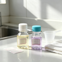 Botol Sampel Plastik PET Transparan 40ml 60ml dengan Tutup Tertutup Rapat untuk Kemasan Cairan Botol Saus PE yang Dapat Diremas