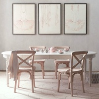 Offre Spéciale 6- 8-10seater gain de place ovale chêne table et chaises en bois conceptions de chine extensible table à manger