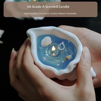 Muschelförmige Duftende Gelee-Wachskerzen - Kreative Handgemachte Gießkerzen als Urlaubssouvenirs & Geschenke Modell XZ203