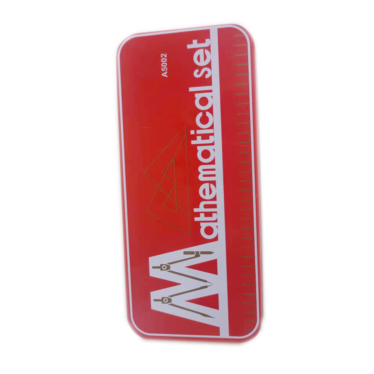 Оптовая продажа A5002 9 шт. постельные принадлежности набор канцелярских принадлежностей линейка Математика костюм школьников рисунок компас линейка набор карандашей