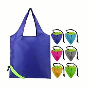 Bolsa de Compras Plegable con Diseño Personalizado de Fresas, Bolsa de Almacenamiento de Regalos Portátil y Ecológica - Product Image 1