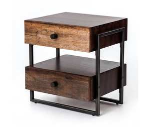 Mesita de Noche de Madera Premium con Cajón de Almacenamiento, Mueble de Dormitorio, Gabinete para Sala de Estar, Dormitorio u Hotel - Product Image 1