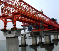 300t Truss Subway Pórtico de hormigón Puente ferroviario de alta velocidad Beam Launcher Grúa Equipo de montaje